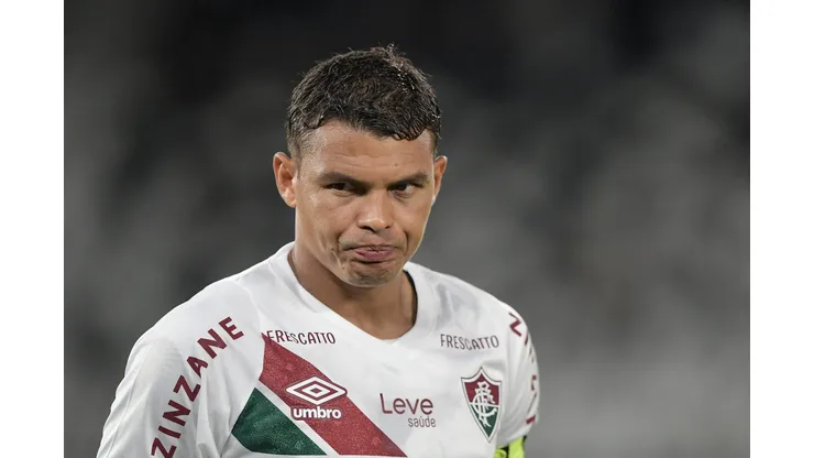 RJ - RIO DE JANEIRO - 29/01/2025 - CARIOCA 2025, BOTAFOGO X FLUMINENSE - Thiago Silva jogador do Fluminense durante partida contra o Botafogo no estadio Engenhao pelo campeonato Carioca 2025. Foto: Thiago Ribeiro/AGIF
