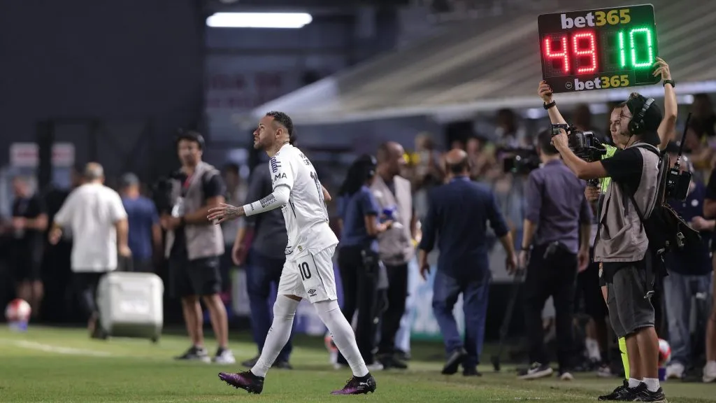 Neymar em estreia pelo Santos