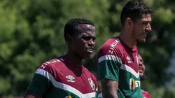 Nino (à direita) fez história com camisa do Fluminense ao ser campeão da Libertadores 2023
