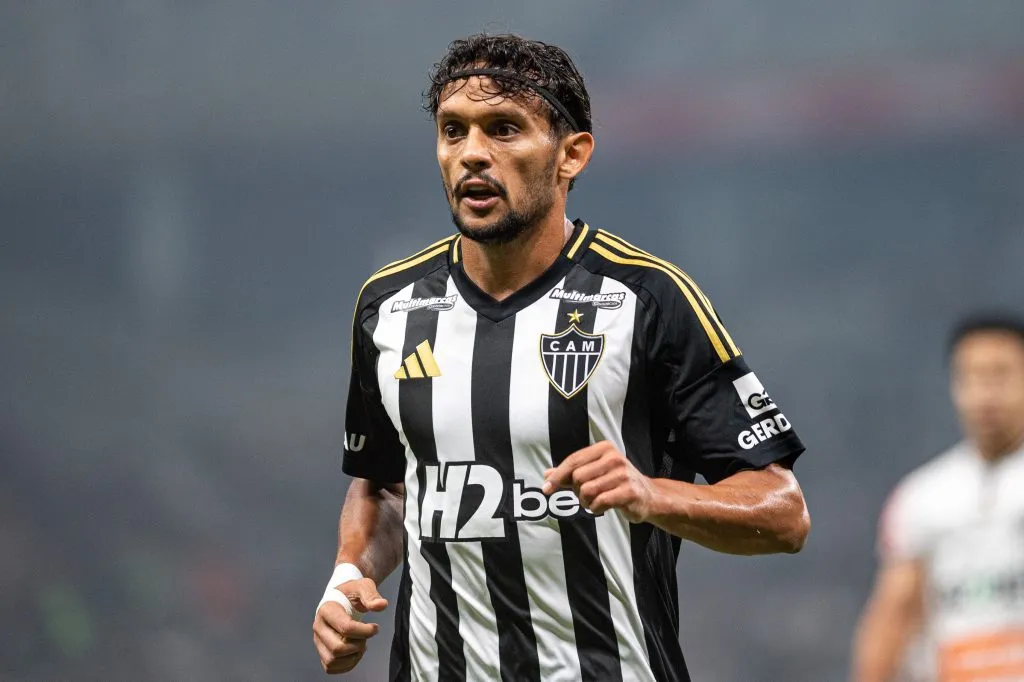Scarpa, jogador do Galo durante partida contra o Athletic Club no estadio Mineirao pelo campeonato Mineiro 2025. Foto: Alessandra Torres/AGIF