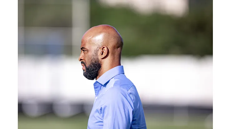 Fabinho Soldado Diretor do Corinthians durante treino no Centro de Treinamento CT Joaquim Grava. Foto: Leonardo Lima/AGIF
