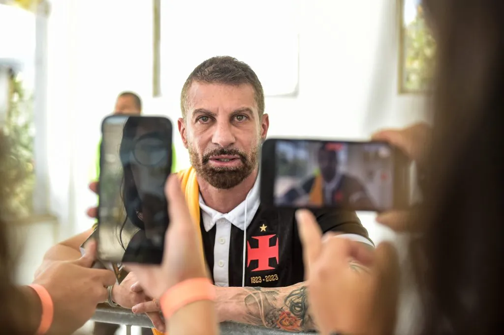 Pedrinho, presidente do Vasco, durante as eleições presidências do clube, realizada na Sede do Calabouco, centro do Rio de janeiro. Foto: Thiago Ribeiro / AGIF