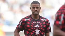 De La Cruz jogador do Flamengo durante partida contra o Botafogo no estádio Mangueirão pelo campeonato Supercopa 2025. Foto: Fernando Torres/AGIF