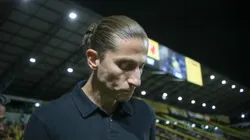 Filipe Luis técnico do Flamengo durante partida contra o Criciúma no estádio Heriberto Hulse pelo campeonato Brasileiro A 2024. Foto: Leonardo Hubbe/AGIF
