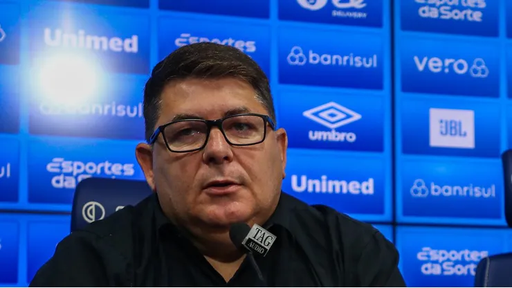 VP do Tricolor rebate reclamações do rival. FOTO: ANGELO PIERETTI / GRÊMIO FBPA.
