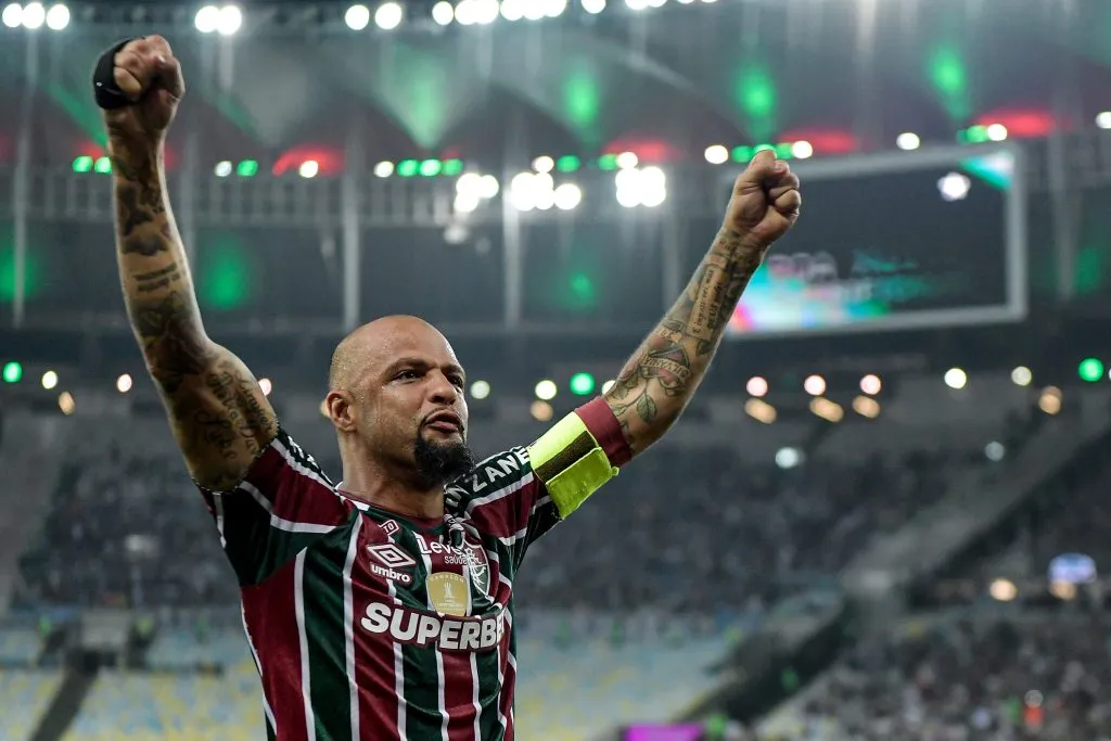 RJ – RIO DE JANEIRO – 20/08/2024 – COPA LIBERTADORES 2024, FLUMINENSE X GREMIO – Felipe Melo jogador do Fluminense durante partida contra o Gremio no estadio Maracana pelo campeonato Copa Libertadores 2024. Foto: Thiago Ribeiro/AGIF