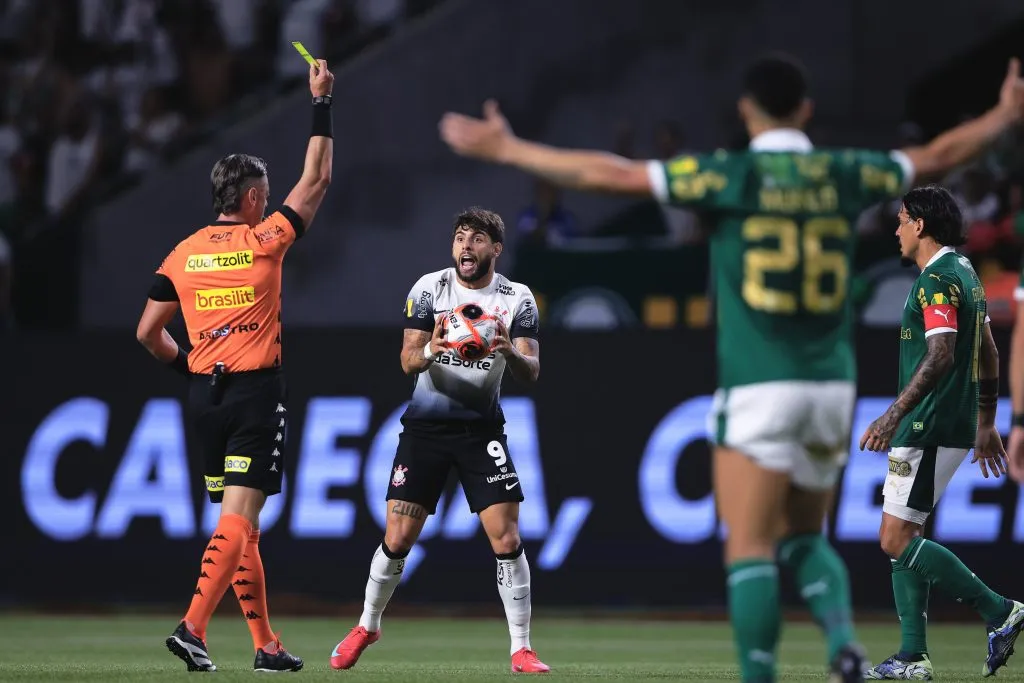 Palmeiras ficou no empate no clássico contra o Corinthians. Foto: Ettore Chiereguini/AGIF