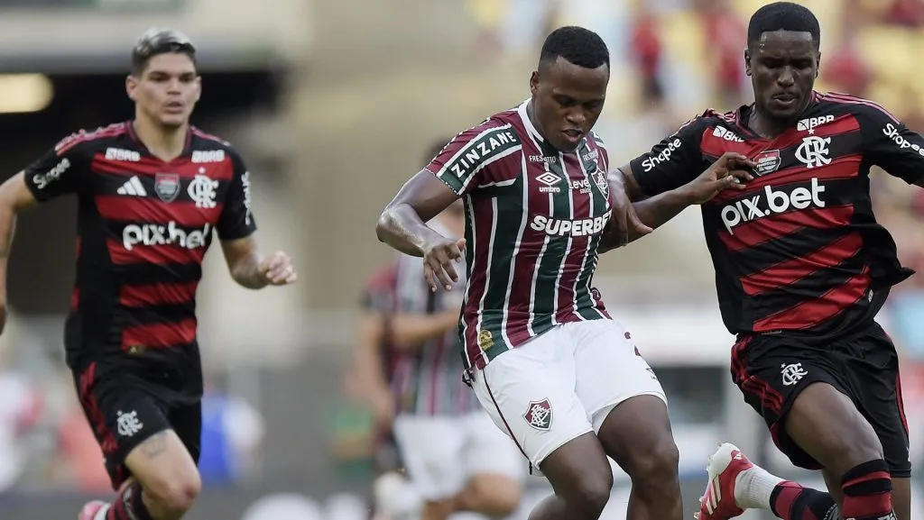 Arias, do Fluminense, durante o Fla-Flu
