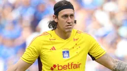 Cássio durante partida entre Cruzeiro e Atlético-MG. no estádio Mineirão, pelo Campeonato Mineiro 2025.