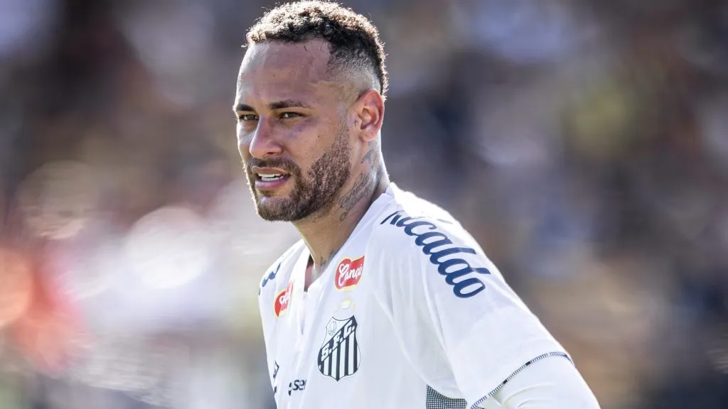 Neymar em partida do Santos
