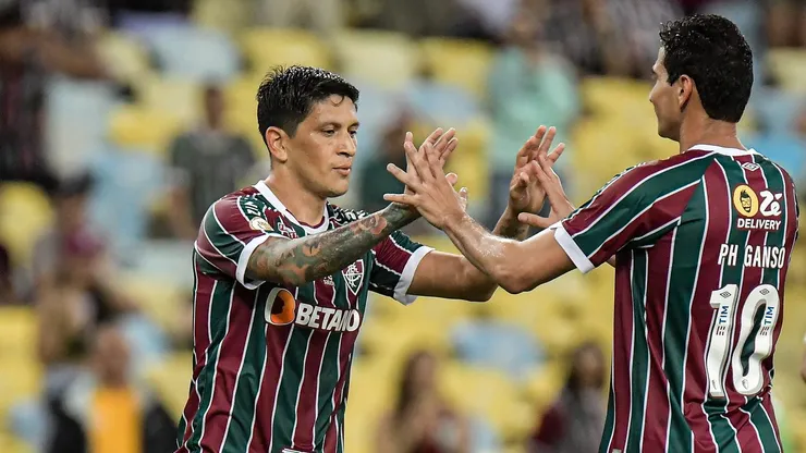 Cano e Ganso no Fluminense. Foto: Thiago Ribeiro/AGIF
