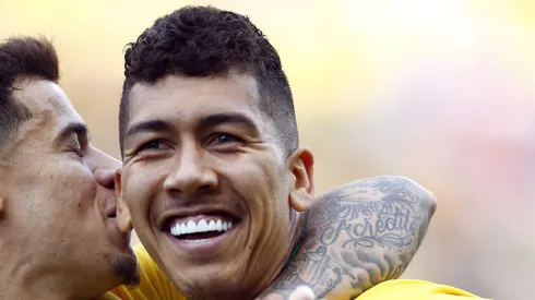 Roberto Firmino com a camisa da Seleção Brasileira na Copa América.