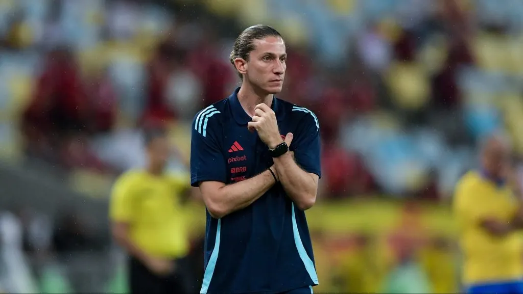 Filipe Luís em partida do Flamengo