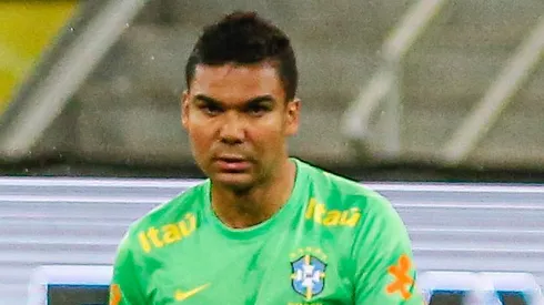 Casemiro jogador do Brasil durante aquecimento antes da partida contra o Peru no estadio Arena Pernambuco pelo campeonato Eliminatorias Copa do Mundo 2022