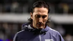 Luis Zubeldia tecnico do Sao Paulo durante partida contra o Santos, no estadio Vila Belmiro pelo campeonato Paulista 2025. Foto: Marcello Zambrana/AGIF