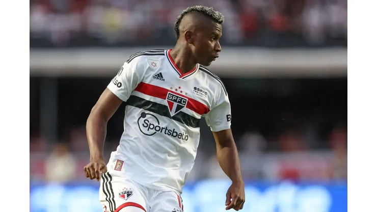 SP - Sao Paulo - 29/01/2023 - PAULISTA 2023, SAO PAULO X CORINTHIANS - Orejuela jogador do Sao Paulo durante partida contra o Corinthians no estadio Morumbi pelo campeonato Paulista 2023. Foto: Marcello Zambrana/AGIF