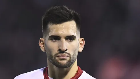 Benjamín Garré durante jogo pelo Huracán. - Foto: Rodrigo Valle/Getty Images
