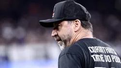 Augusto Melo, presidente do Corinthians, durante partida contra o São Bernardo na Arena Corinthians pelo Campeonato Paulista 2025. Foto: Marcello Zambrana / AGIF