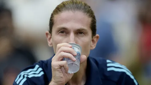 Filipe Luis tecnico do Flamengo durante partida contra o Fluminense no estadio Maracana pelo campeonato Carioca 2025. Foto: Alexandre Loureiro/AGIF