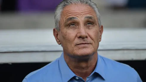 Tite acompanhando a equipe do Flamengo