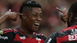 Bruno Henrique comemorando gol diante do Botafogo. Foto: Fernando Torres/AGIF