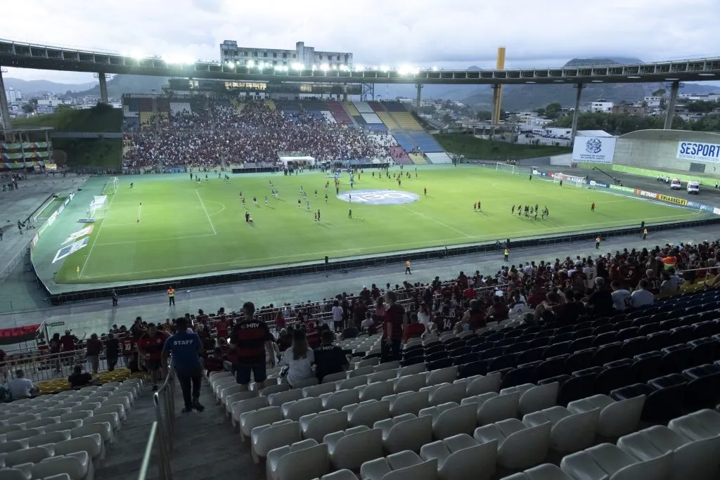 Kléber Andrade, em Cariacica: estádio vai receber jogo do Vasco na Copa do Brasil – Foto: Jorge Rodrigues/AGIF