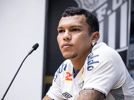 Gabriel Veron cita Cruzeiro em apresentação no Santos