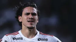 Pedro, atacante do Flamengo, em ação antes de se lesionar