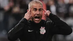 Sylvinho durante partida entre Corinthians e Cuiabá, na Neo Química Arena, pelo Brasileirão 2021.