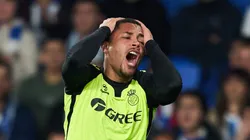 Vitor Roque durante partida do Betis na Liga Espanhola.- Foto: Juan Manuel Serrano Arce/Getty Images