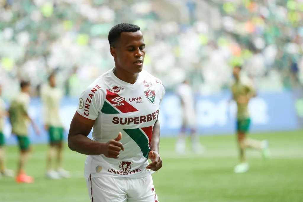 SP – SAO PAULO – 08/12/2024 – BRASILEIRO A 2024, PALMEIRAS X FLUMINENSE – Arias jogador do Fluminense durante partida contra o Palmeiras no estadio Arena Allianz Parque pelo campeonato Brasileiro A 2024. Foto: Marco Miatelo/AGIF