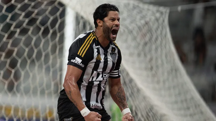 Hulk jogador do Atletico-MG comemora seu gol durante partida. Foto: Alessandra Torres/AGIF