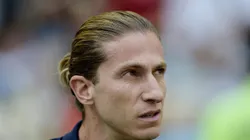 Filipe Luís durante jogo do Fla contra o Fluminense.