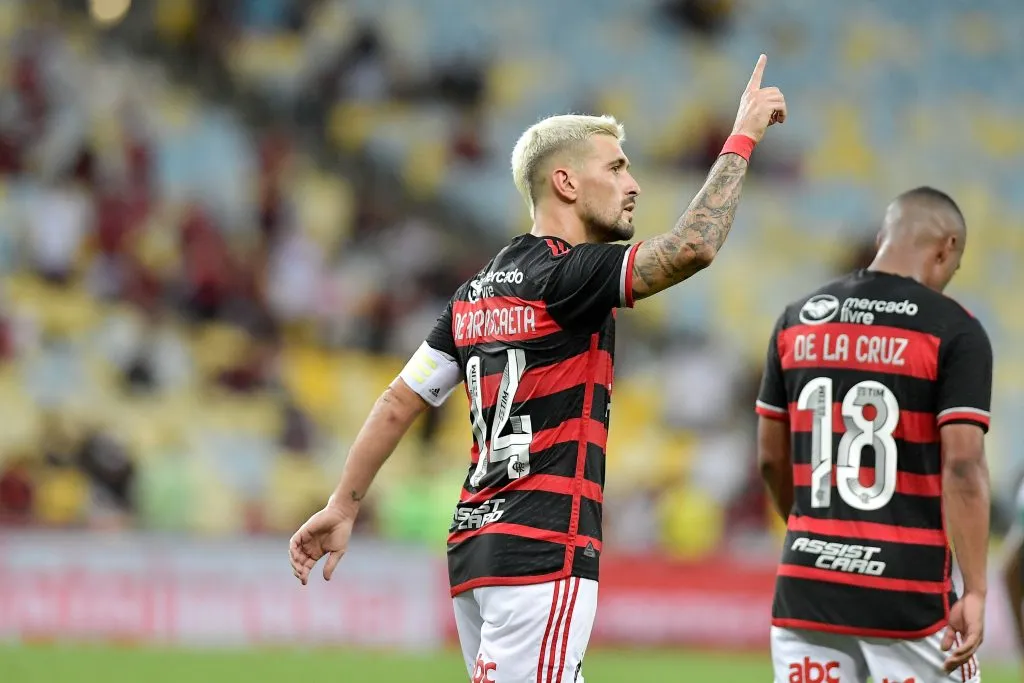 Uruguaios são destaque no Flamengo. Foto: Thiago Ribeiro/AGIF