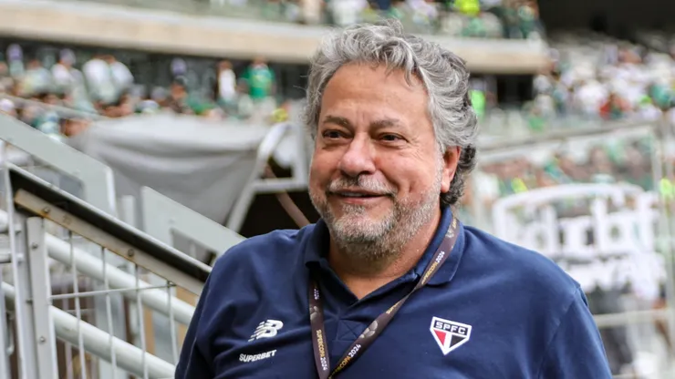 Julio Casares Presidente do Sao Paulo durante partida contra o Palmeiras no estadio Mineirao pelo campeonato Supercopa 2024. Foto: Gilson Lobo/AGIF