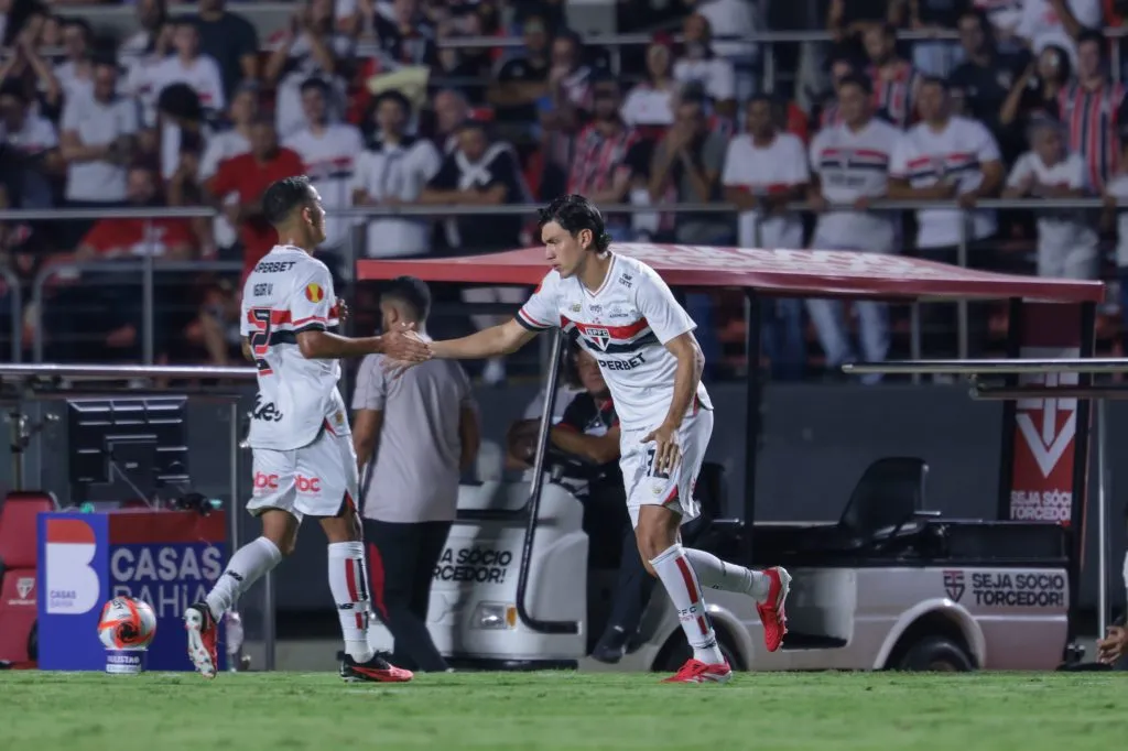 SP – SAO PAULO – 05/02/2025 – PAULISTA 2025, SAO PAULO X MIRASSOL – Igor Vinicius jogador do Sao Paulo deixa o campo apos partida contra o Mirassol no estadio Morumbi pelo campeonato Paulista 2025. Foto: Marcello Zambrana/AGIF