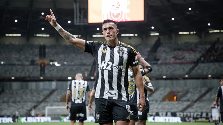 Tomás Cuello, jogador argentino do Galo marcou um golaço no final do primeiro tempo sobre o Itabirito pelo Campeonato Mineiro