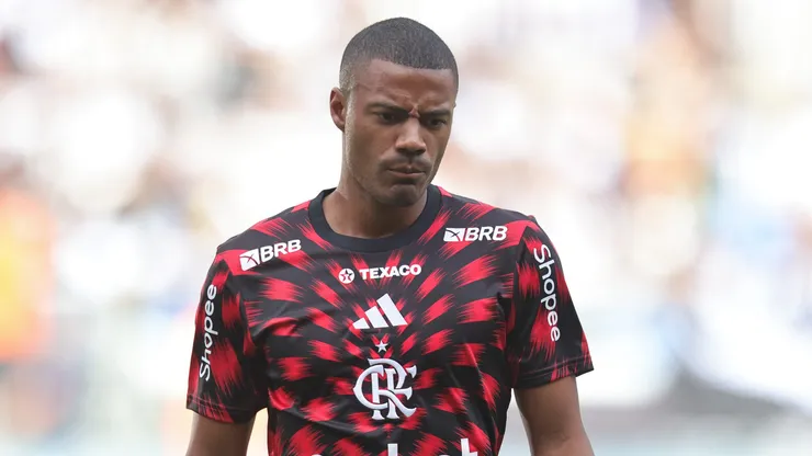 De La Cruz jogador do Flamengo durante partida contra o Botafogo no estadio Mangueirao pelo campeonato Supercopa 2025. Foto: Fernando Torres/AGIF