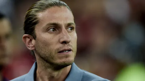 Filipe Luis técnico do Flamengo durante partida contra o Fluminense no estádio Maracanã pelo campeonato Brasileiro A 2024. Foto: Alexandre Loureiro/AGIF