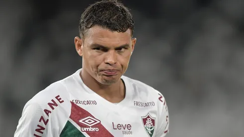 Thiago Silva jogador do Fluminense durante partida contra o Botafogo no estádio Engenhão pelo campeonato Carioca 2025.