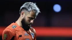 SP - SAO PAULO - 23/01/2025 - PAULISTA 2025, SAO PAULO X GUARANI - Jandrei goleiro do Sao Paulo durante partida contra o Guarani no estadio Morumbi pelo campeonato Paulista 2025. Foto: Marcello Zambrana/AGIF
