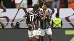 Thiago Silva jogador do Fluminense comemora seu gol durante partida contra o Vasco no estádio Mane Garrincha pelo campeonato Carioca 2025. Foto: Mateus Bonomi/AGIF