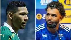 Rony e Gabigol: atacantes de Atlético-MG e Cruzeiro - Foto: Fernando Moreno/AGIF e Marcello Zambrana/AGIF