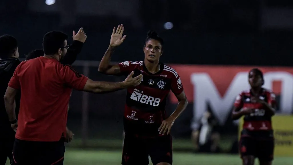 Futebol Feminino no Flamengo. Foto: Thiago Ribeiro/AGIF