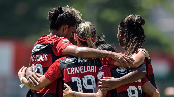 Futebol Feminino no Flamengo. Foto: Thiago Ribeiro/AGIF
