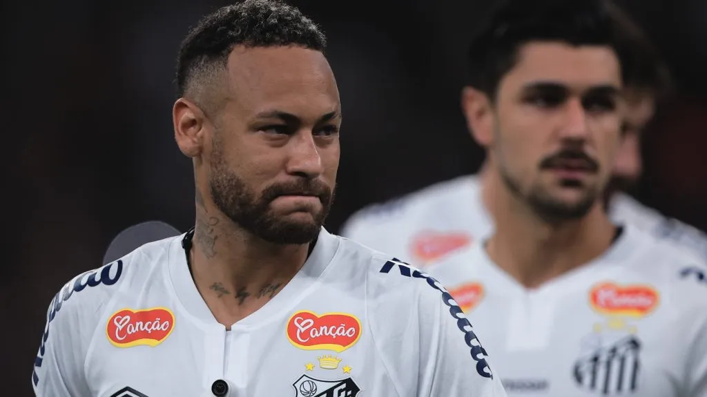 Neymar em partida entre Corinthians x Santos pelo Paulistão 2025/Foto: Ettore Chiereguini/AGIF