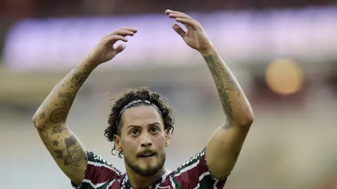 Guga jogador do Fluminense durante partida. Foto: Alexandre Loureiro/AGIF