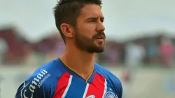 Everaldo, jogador do Bahia durante partida contra o Corinthians no estádio Fonte Nova pelo campeonato Brasileiro A 2024. Foto: Walmir Cirne/AGIF
