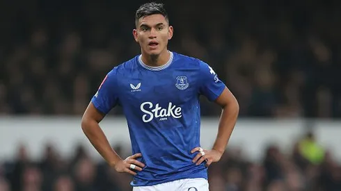 Carlos Alcaraz durante partida entre Everton e Bournemouth, pela FA Cup. Foto: Lewis Storey