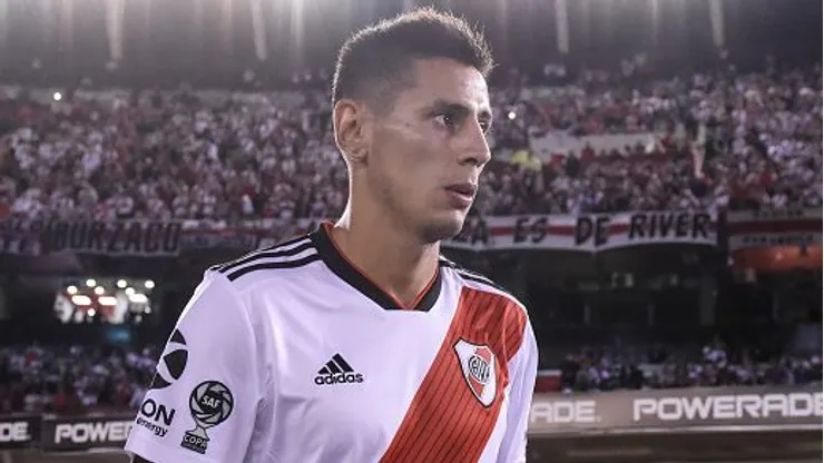 Fabrizio Angileri durante partida entre River Plate e Aldosivi, pela Copa da Superliga Argentina de 2019. Foto: Marcelo Endelli